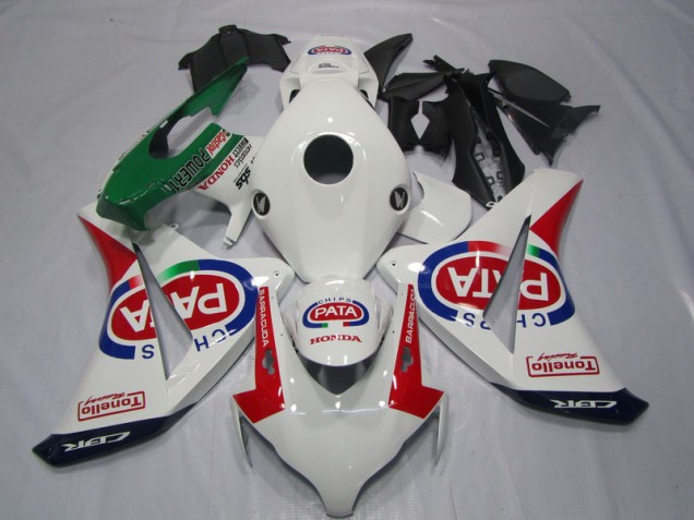 Kit Carenado Inyección Honda CBR 1000 RR 08-11 - Blanco Rojo PATA Kit Carenado Inyección Honda CBR 1000 RR 08-11 - Blanco Rojo PATA