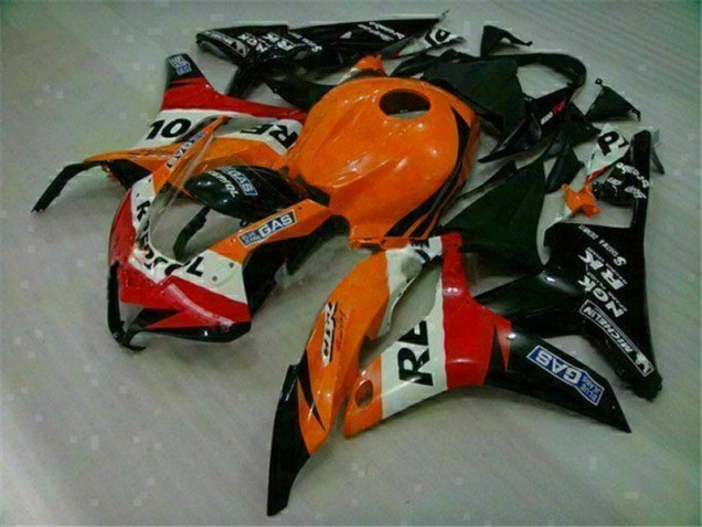 Kit Carenado Inyección Honda CBR 600 RR 07-08 - Naranja Negro Repsol Kit Carenado Inyección Honda CBR 600 RR 07-08 - Naranja Negro Repsol