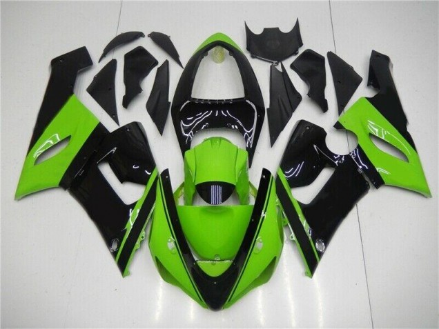 Kit Carenado Inyección Kawasaki ZX6R 05-06 - Verde Negro Kit Carenado Inyección Kawasaki ZX6R 05-06 - Verde Negro