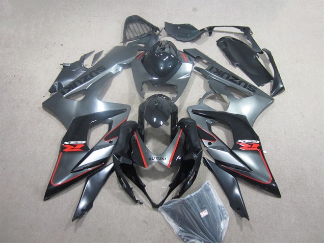 Kit Carenado Inyección Suzuki GSXR 1000 K5 05-06 - Negro Rojo Kit Carenado Inyección Suzuki GSXR 1000 K5 05-06 - Negro Rojo