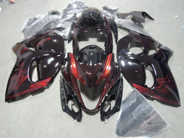 Kit Carenado Inyección Suzuki GSXR 1300 Hayabusa 08-19 - Negro Rojo Kit Carenado Inyección Suzuki GSXR 1300 Hayabusa 08-19 - Negro Rojo