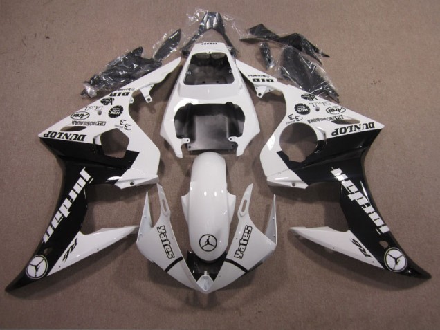Kit Carenado Inyección Yamaha R6 03-05 - Blanco Negro Kit Carenado Inyección Yamaha R6 03-05 - Blanco Negro