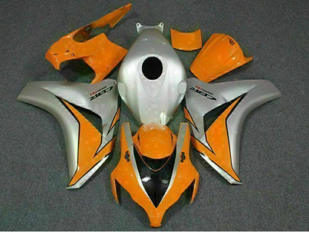 Kit Carenado Moto Honda CBR 1000 RR 08-11 - Naranja Plata Kit Carenado Moto Honda CBR 1000 RR 08-11 - Naranja Plata