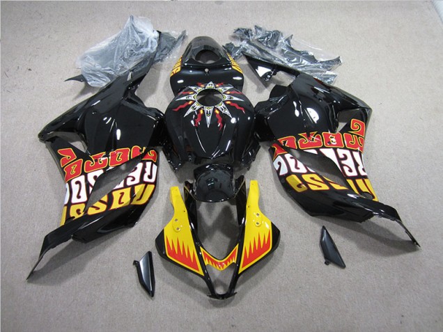 Kit Carenado Moto Honda CBR 600 RR 09-12 - Negro Amarillo Kit Carenado Moto Honda CBR 600 RR 09-12 - Negro Amarillo