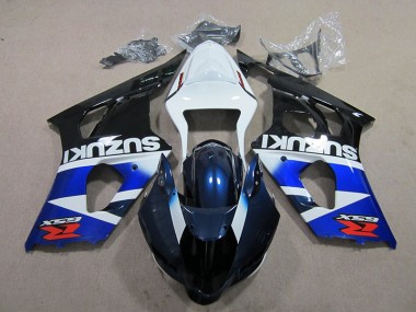 Kit Carenado Moto Suzuki GSXR 1000 K3 03-04 - Azul Blanco Calcomanía