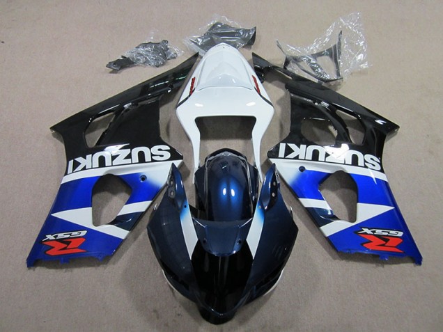 Kit Carenado Moto Suzuki GSXR 1000 K3 03-04 - Azul Blanco Calcomanía Kit Carenado Moto Suzuki GSXR 1000 K3 03-04 - Azul Blanco Calcomanía