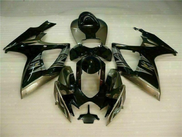 Kit Carenado Moto Suzuki GSXR 600 / 750 K6 06-07 - Negro Gris Kit Carenado Moto Suzuki GSXR 600 / 750 K6 06-07 - Negro Gris