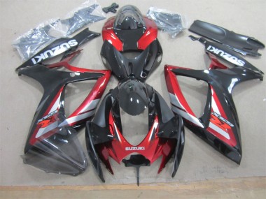 Kit Carenado Moto Suzuki GSXR 600 K6 06-07 - Negro Rojo