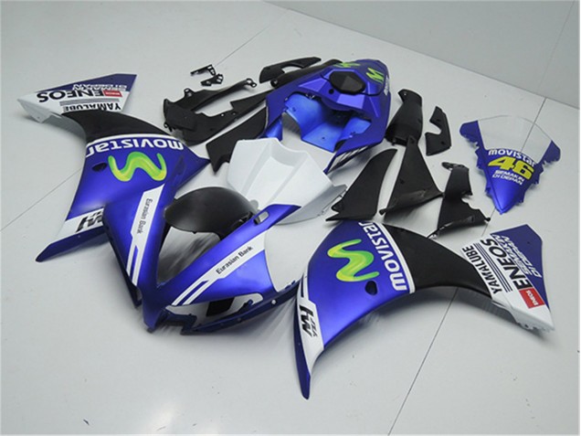 Kit Carenado Moto Yamaha R1 12-14 - Azul Blanco Negro Kit Carenado Moto Yamaha R1 12-14 - Azul Blanco Negro
