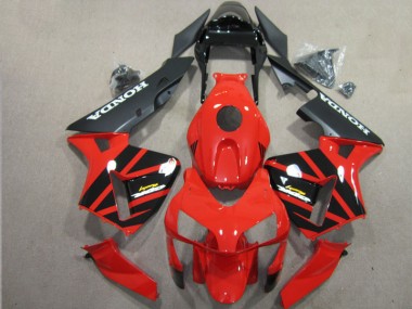 Kit Carenados ABS Completo Honda CBR 600 RR 03-04 - Rojo Negro