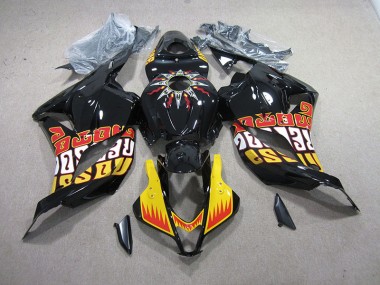 Kit Completo Carenado Moto Honda CBR 600 RR 09-12 - Negro Amarillo