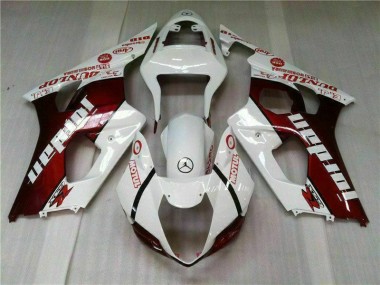 Kit Completo Carenado Moto Suzuki GSXR 1000 K3 03-04 - Rojo Blanco