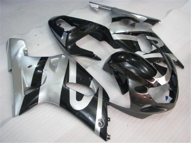 Kit Completo Carenado Moto Suzuki GSXR 600 / 750 K1 K2 K3 01-03 - Plata Negro Kit Completo Carenado Moto Suzuki GSXR 600 / 750 K1 K2 K3 01-03 - Plata Negro