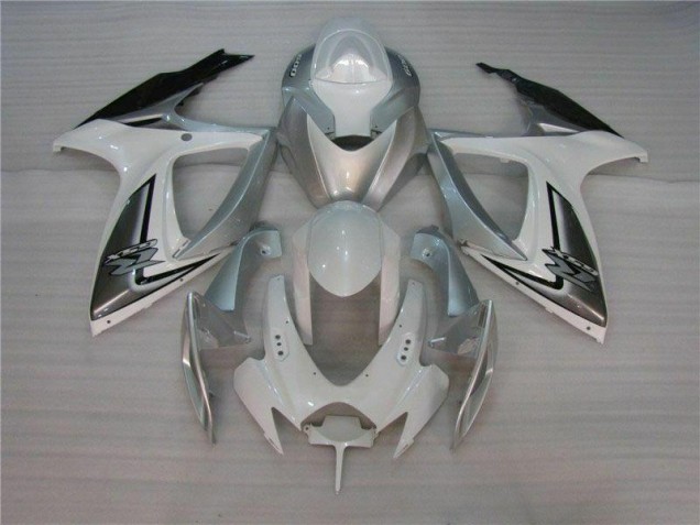 Kit Completo Carenado Moto Suzuki GSXR 600 / 750 K6 06-07 - Blanco Plata Kit Completo Carenado Moto Suzuki GSXR 600 / 750 K6 06-07 - Blanco Plata