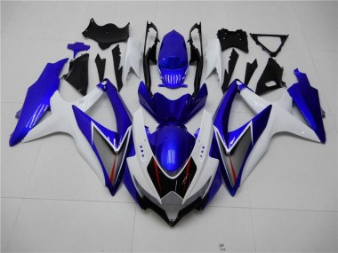 Kit Completo Carenado Moto Suzuki GSXR 600 / 750 K8 08-10 - Blanco Azul