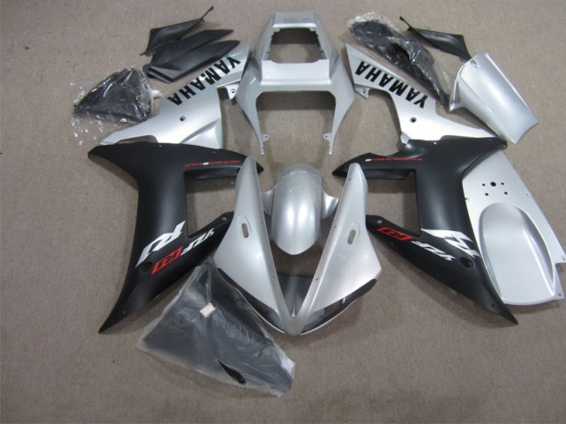 Kit Completo Carenado Moto Yamaha R1 02-03 - Negro Plata Kit Completo Carenado Moto Yamaha R1 02-03 - Negro Plata