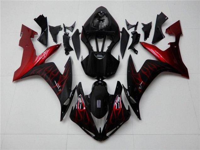 Kit Completo Carenado Moto Yamaha R1 04-06 - Rojo Negro Kit Completo Carenado Moto Yamaha R1 04-06 - Rojo Negro