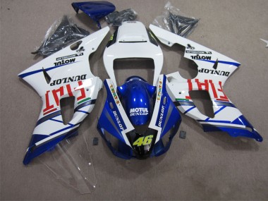 Kit Completo Carenado Moto Yamaha R1 09-11 - Azul Blanco Motul Dunlop 46
