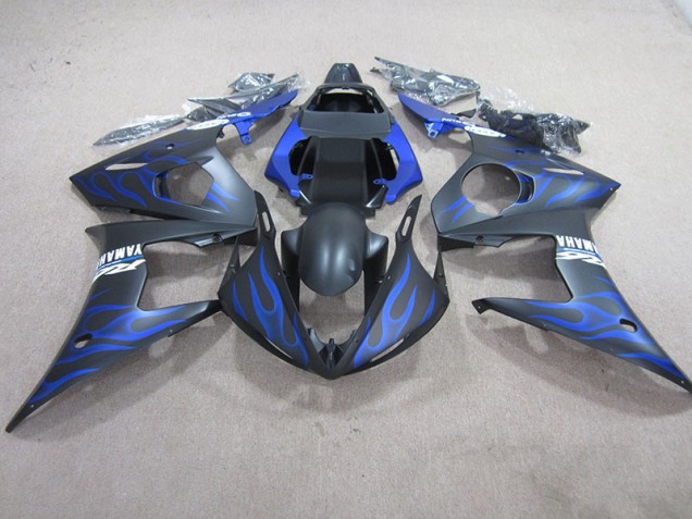 Kit Completo Carenado Moto Yamaha R6 03-05 - Llama azul negra Kit Completo Carenado Moto Yamaha R6 03-05 - Llama azul negra