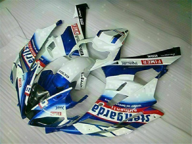 Kit Completo Carenado Moto Yamaha R6 06-07 - Blanco Azul Kit Completo Carenado Moto Yamaha R6 06-07 - Blanco Azul