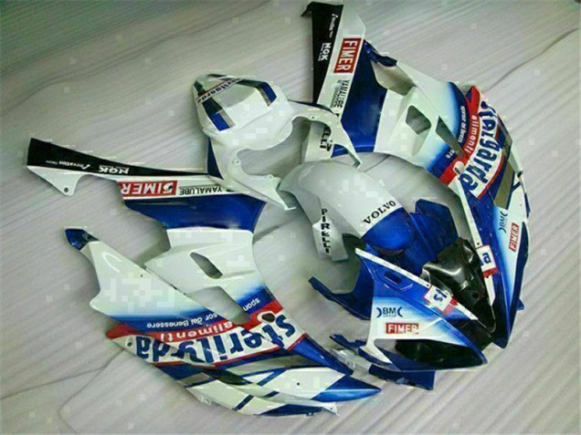 Kit Completo Carenado Moto Yamaha R6 06-07 - Blanco Azul Kit Completo Carenado Moto Yamaha R6 06-07 - Blanco Azul