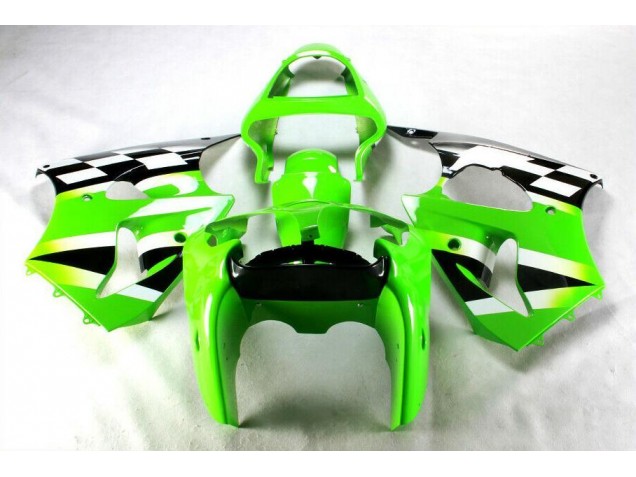 Kits ABS Carenado Motocicleta Kawasaki ZX6R 00-02 - Verde Negro Blanco Kits ABS Carenado Motocicleta Kawasaki ZX6R 00-02 - Verde Negro Blanco