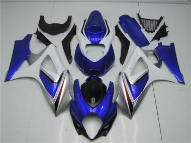 Kits ABS Carenado Motocicleta Suzuki GSXR 1000 K7 07-08 - Azul Blanco