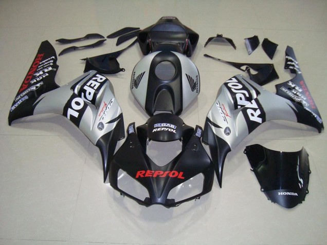 Kits Carenado Moto Honda CBR 1000 RR 06-07 - Negro Mate Plata Repsol Kits Carenado Moto Honda CBR 1000 RR 06-07 - Negro Mate Plata Repsol