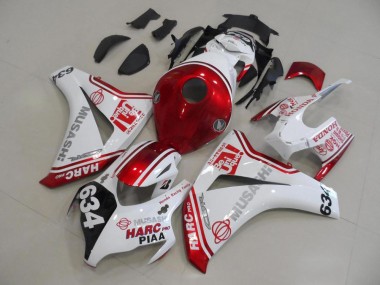 Kits Carenado Moto Honda CBR 1000 RR 08-11 - Blanco Rojo HARC Pro PIAA 634