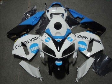 Kits Carenado Moto Honda CBR 600 RR 05-06 - Blanco Azul Konica Minolta