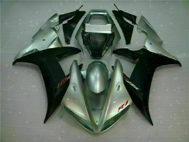 Kits Carenado Moto Yamaha R1 02-03 - Plata Negro Kits Carenado Moto Yamaha R1 02-03 - Plata Negro
