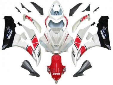 Kits Carenado Moto Yamaha R6 06-07 - Blanco Rojo Negro