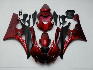 Kits Carenado Moto Yamaha R6 06-07 - Rojo Negro