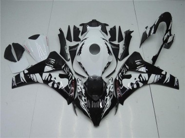 Kits Completo Carenado Moto ABS Honda CBR 1000 RR 08-11 - Negro Blanco