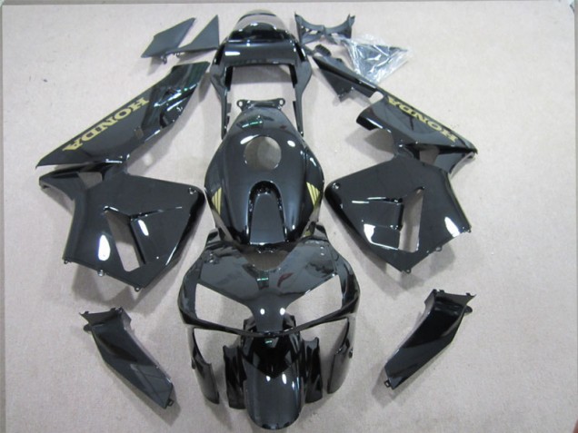 Kits Completo Carenado Moto ABS Honda CBR 600 RR 03-04 - Negro Oro Calcomanías Kits Completo Carenado Moto ABS Honda CBR 600 RR 03-04 - Negro Oro Calcomanías