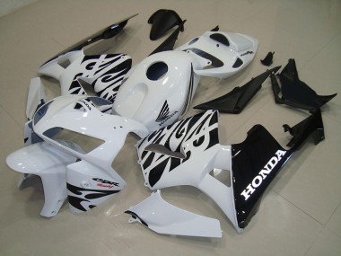 Kits Completo Carenado Moto ABS Honda CBR 600 RR 05-06 - Blanco Negro