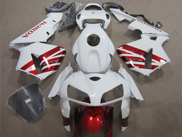 Kits Completo Carenado Moto ABS Honda CBR 600 RR 05-06 - Blanco Rojo