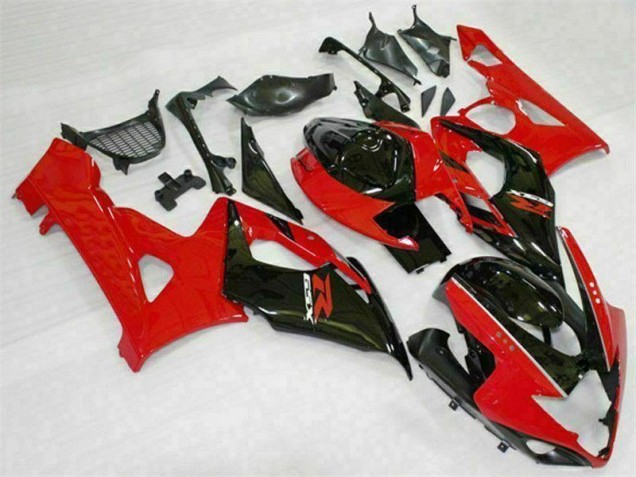Kits Completo Carenado Moto ABS Suzuki GSXR 1000 K5 05-06 - Rojo Negro