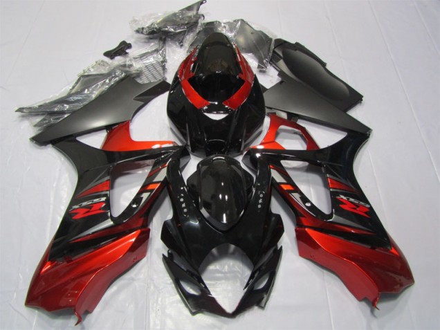 Kits Completo Carenado Moto ABS Suzuki GSXR 1000 K7 07-08 - Negro Rojo Kits Completo Carenado Moto ABS Suzuki GSXR 1000 K7 07-08 - Negro Rojo