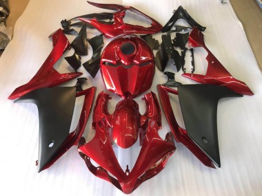 Kits Completo Carenado Moto ABS Yamaha R1 07-08 - Negro Mate Rojo