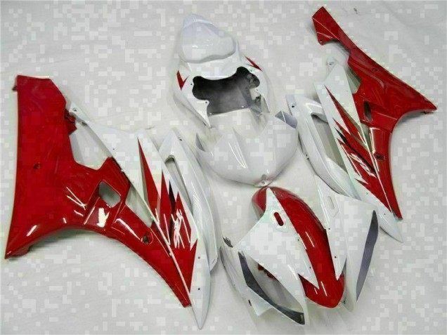 Kits Completo Carenado Moto ABS Yamaha R6 06-07 - Rojo Blanco Kits Completo Carenado Moto ABS Yamaha R6 06-07 - Rojo Blanco