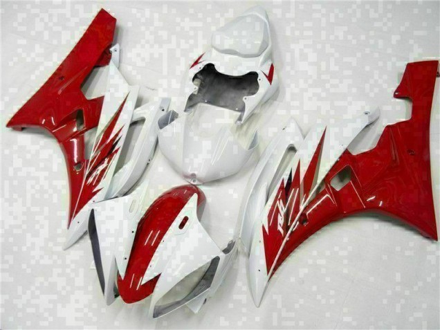 Kits Completo Carenado Moto ABS Yamaha R6 06-07 - Rojo Blanco Kits Completo Carenado Moto ABS Yamaha R6 06-07 - Rojo Blanco