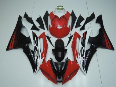 Kits Completo Carenado Moto ABS Yamaha R6 08-16 - Rojo Blanco