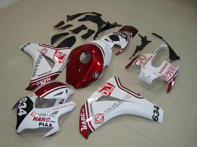 Kits Completo Carenado Moto Honda CBR 1000 RR 08-11 - Blanco Rojo HARC Pro PIAA 634 Kits Completo Carenado Moto Honda CBR 1000 RR 08-11 - Blanco Rojo HARC Pro PIAA 634