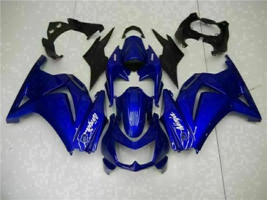 Kits Completo Carenado Moto Kawasaki EX250 08-12 - Azul Negro Blanco Ninja