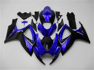 Kits Completo Carenado Moto Suzuki GSXR 600 / 750 K6 06-07 - Azul Negro
