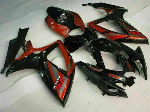 Kits Completo Carenado Moto Suzuki GSXR 600 / 750 K6 06-07 - Negro Rojo
