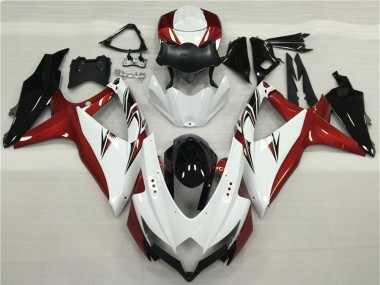 Compra Carenados Moto Suzuki GSXR 600/750 2008-2010 - Blanco Rojo Negro Brillante