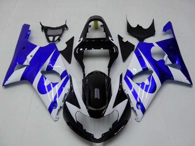 Compra Carenado Moto Suzuki GSXR 1000 2000-2002 - Blanco Azul Negro Brillante