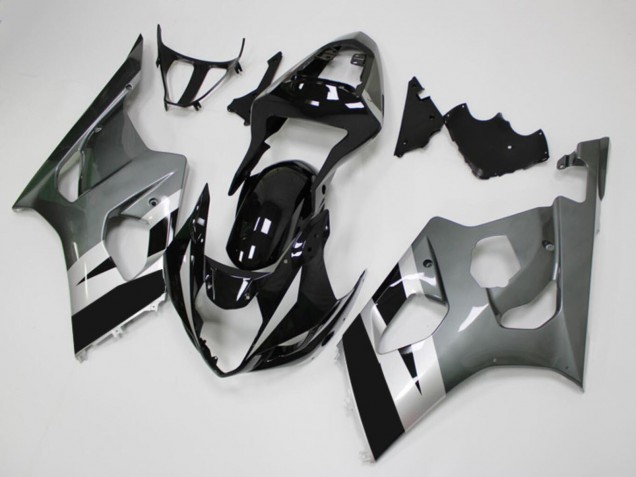 Compra Carenados Moto Suzuki GSXR 1000 2003-2004 - Negro Brillante Plata Gris
